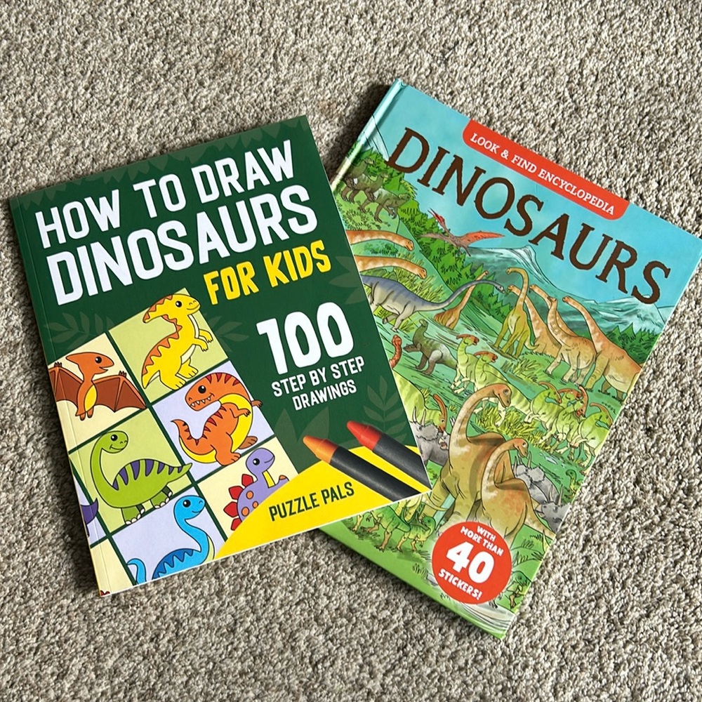 2x Dino Activity Books